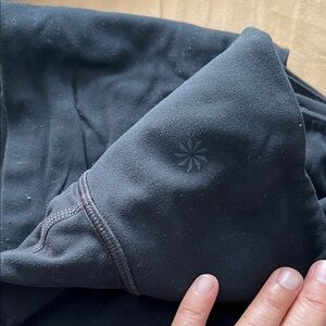 Athleta Black STASH POCKET SALUTATION TIGHT WITH POWERVITA FABRIC